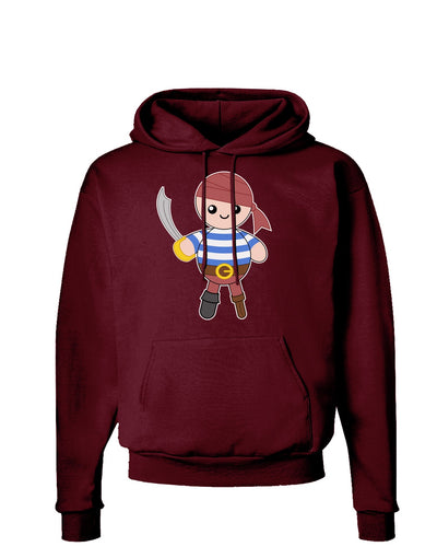 Petey the Pirate - Halloween Dark Hoodie Sweatshirt-Hoodie-TooLoud-Maroon-Small-Davson Sales