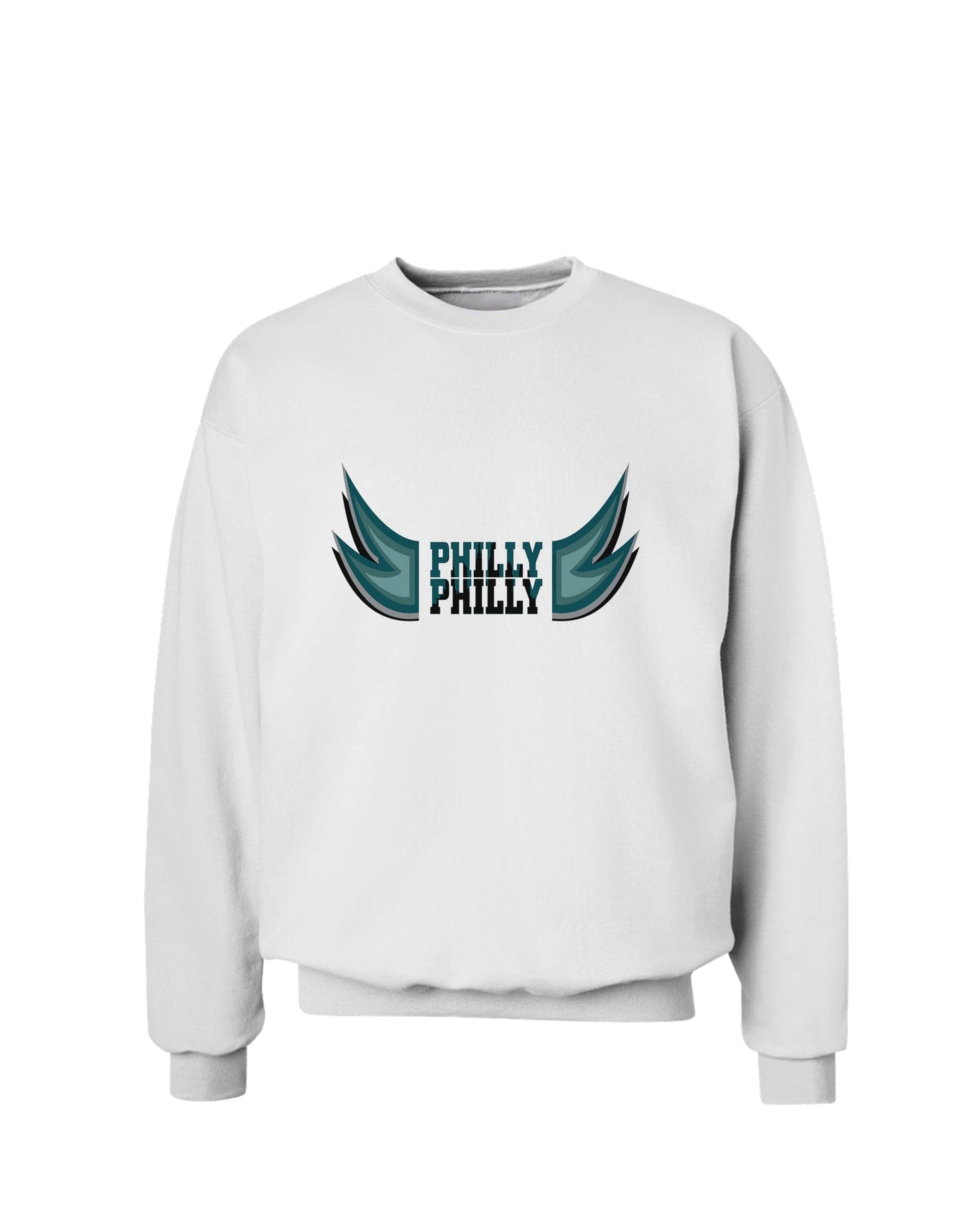 Philly Philly Funny Beer Drinking Sweatshirt by TooLoud-Sweatshirts-TooLoud-White-Small-Davson Sales