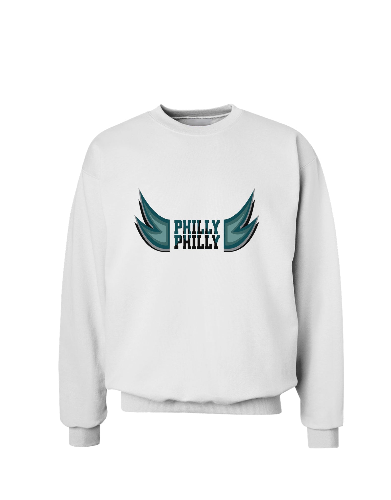 Philly Philly Funny Beer Drinking Sweatshirt by TooLoud-Sweatshirts-TooLoud-White-Small-Davson Sales