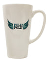 Philly Philly Hilarious Beer Drinking 16 Ounce Conical Latte Coffee Mug - Expertly Crafted by TooLoud