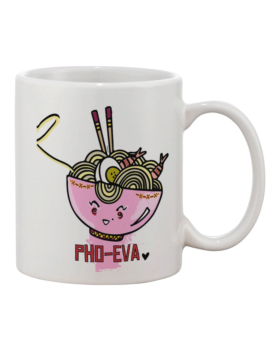 Pho Eva Pink Pho Bowl Printed 11 oz Coffee Mug - Expertly Crafted Drinkware-11 OZ Coffee Mug-TooLoud-Davson Sales