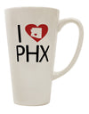 Phoenix 16 Ounce Conical Latte Coffee Mug - Expertly Crafted Drinkware-Conical Latte Mug-TooLoud-White-Davson Sales