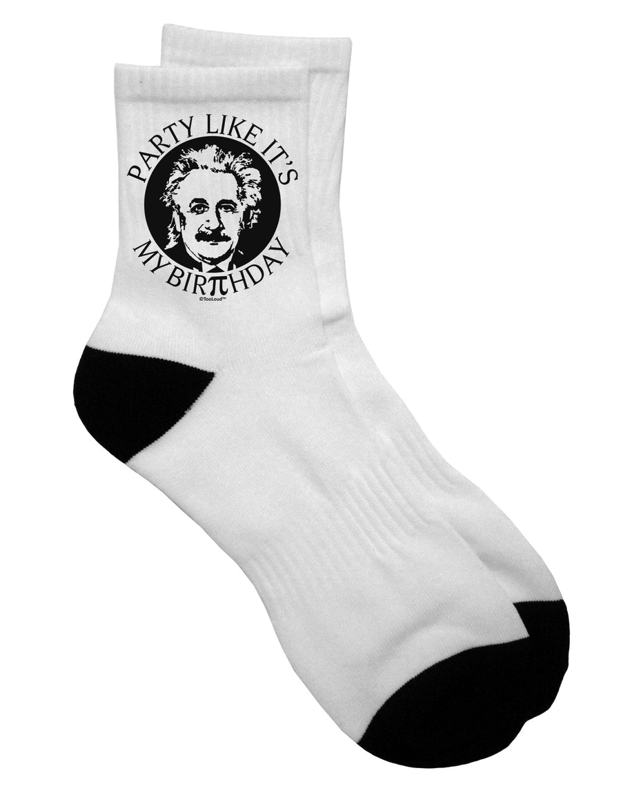 Pi Day and Birthday Adult Short Socks Design - by TooLoud-Socks-TooLoud-White-Ladies-4-6-Davson Sales