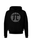 Pi Day Design - Pi Circle Cutout Dark Hoodie Sweatshirt by TooLoud