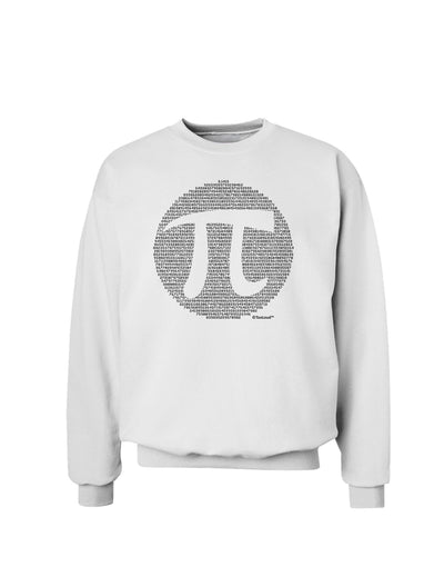 Pi Day Design - Pi Circle Cutout Sweatshirt by TooLoud-Sweatshirts-TooLoud-White-Small-Davson Sales