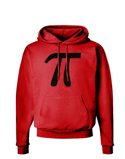 Pi Symbol Glitter - Black Hoodie Sweatshirt by TooLoud-Hoodie-TooLoud-Red-Small-Davson Sales