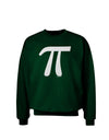 Pi Symbol Glitter - White Adult Dark Sweatshirt by TooLoud-Sweatshirts-TooLoud-Deep-Forest-Green-Small-Davson Sales