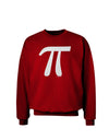 Pi Symbol Glitter - White Adult Dark Sweatshirt by TooLoud-Sweatshirts-TooLoud-Deep-Red-Small-Davson Sales