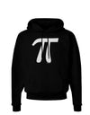 Pi Symbol Glitter - White Dark Hoodie Sweatshirt by TooLoud-Hoodie-TooLoud-Black-Small-Davson Sales