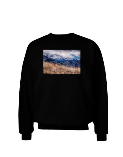 Pikes Peak CO Mountains Adult Dark Sweatshirt by TooLoud-Sweatshirts-TooLoud-Black-Small-Davson Sales