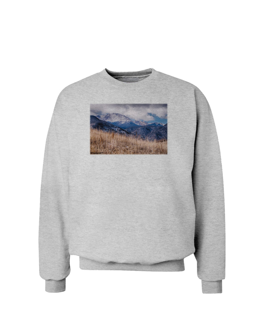 Pikes Peak CO Mountains Sweatshirt by TooLoud-Sweatshirts-TooLoud-White-Small-Davson Sales