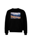 Pikes Peak CO Mountains Text Adult Dark Sweatshirt by TooLoud-Sweatshirts-TooLoud-Black-Small-Davson Sales