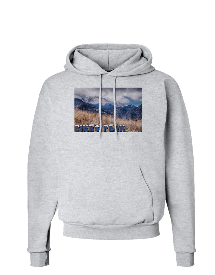 Pikes Peak CO Mountains Text Hoodie Sweatshirt by TooLoud-Hoodie-TooLoud-White-Small-Davson Sales