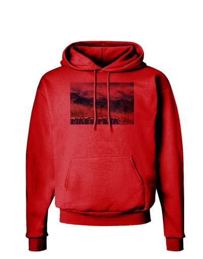 Pikes Peak CO Mountains Text Hoodie Sweatshirt by TooLoud-Hoodie-TooLoud-Red-Small-Davson Sales