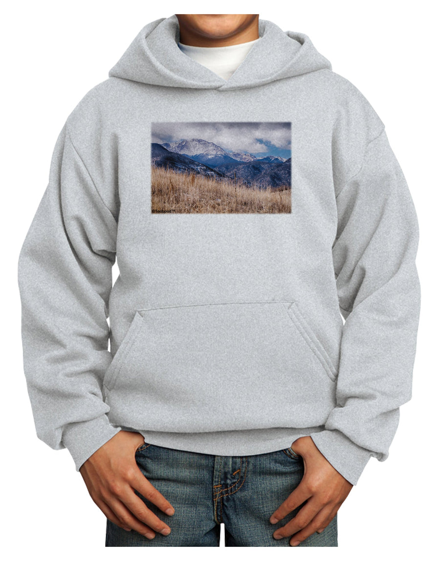 Pikes Peak CO Mountains Youth Hoodie Pullover Sweatshirt by TooLoud-Youth Hoodie-TooLoud-White-XS-Davson Sales