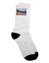 Pikes Peak Colorado Mountains Adult Crew Socks - Expertly Crafted for Ecommerce Success by TooLoud-Socks-TooLoud-White-Ladies-4-6-Davson Sales