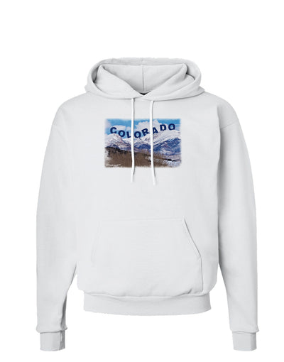 Pikes Peak Text Hoodie Sweatshirt-Hoodie-TooLoud-White-Small-Davson Sales