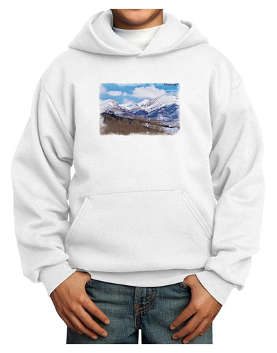 Pikes Peak Youth Hoodie Pullover Sweatshirt-Youth Hoodie-TooLoud-White-XS-Davson Sales