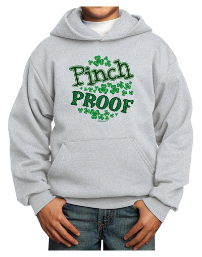 Pinch Proof St Patricks Day Youth Hoodie Pullover Sweatshirt-Youth Hoodie-TooLoud-Ash-XS-Davson Sales