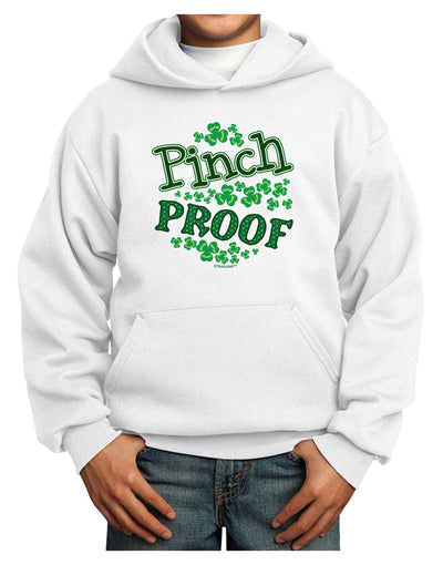 Pinch Proof St Patricks Day Youth Hoodie Pullover Sweatshirt-Youth Hoodie-TooLoud-White-XS-Davson Sales