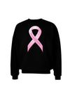 Pink Breast Cancer Awareness Ribbon - Stronger Everyday Adult Dark Sweatshirt-Sweatshirts-TooLoud-Black-Small-Davson Sales