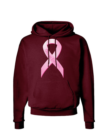 Pink Breast Cancer Awareness Ribbon - Stronger Everyday Dark Hoodie Sweatshirt-Hoodie-TooLoud-Maroon-Small-Davson Sales