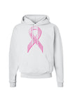 Pink Breast Cancer Awareness Ribbon - Stronger Everyday Hoodie Sweatshirt-Hoodie-TooLoud-White-Small-Davson Sales