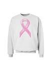 Pink Breast Cancer Awareness Ribbon - Stronger Everyday Sweatshirt-Sweatshirts-TooLoud-White-Small-Davson Sales