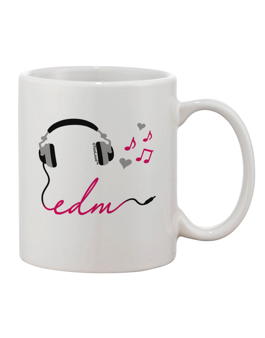 Pink Printed 11 oz Coffee Mug for EDM Enthusiasts - A Must-Have Drinkware TooLoud-11 OZ Coffee Mug-TooLoud-White-Davson Sales