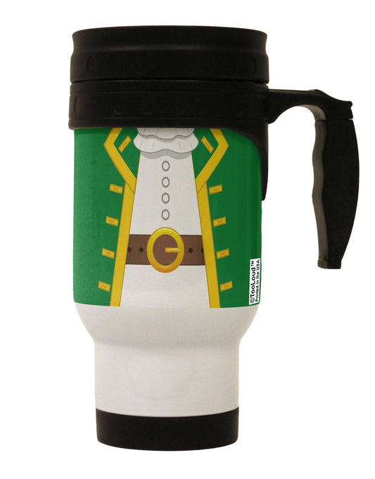 Pirate Captain Costume - Green Stainless Steel 14oz Travel Mug All Over Print-Travel Mugs-TooLoud-White-Davson Sales