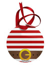 Pirate Crew Costume - Red Circular Metal Ornament All Over Print-Ornament-TooLoud-White-Davson Sales