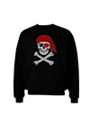 Pirate Skull Adult Dark Sweatshirt-Sweatshirts-TooLoud-Black-Small-Davson Sales