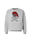 Pirate Skull Sweatshirt-Sweatshirts-TooLoud-AshGray-Small-Davson Sales