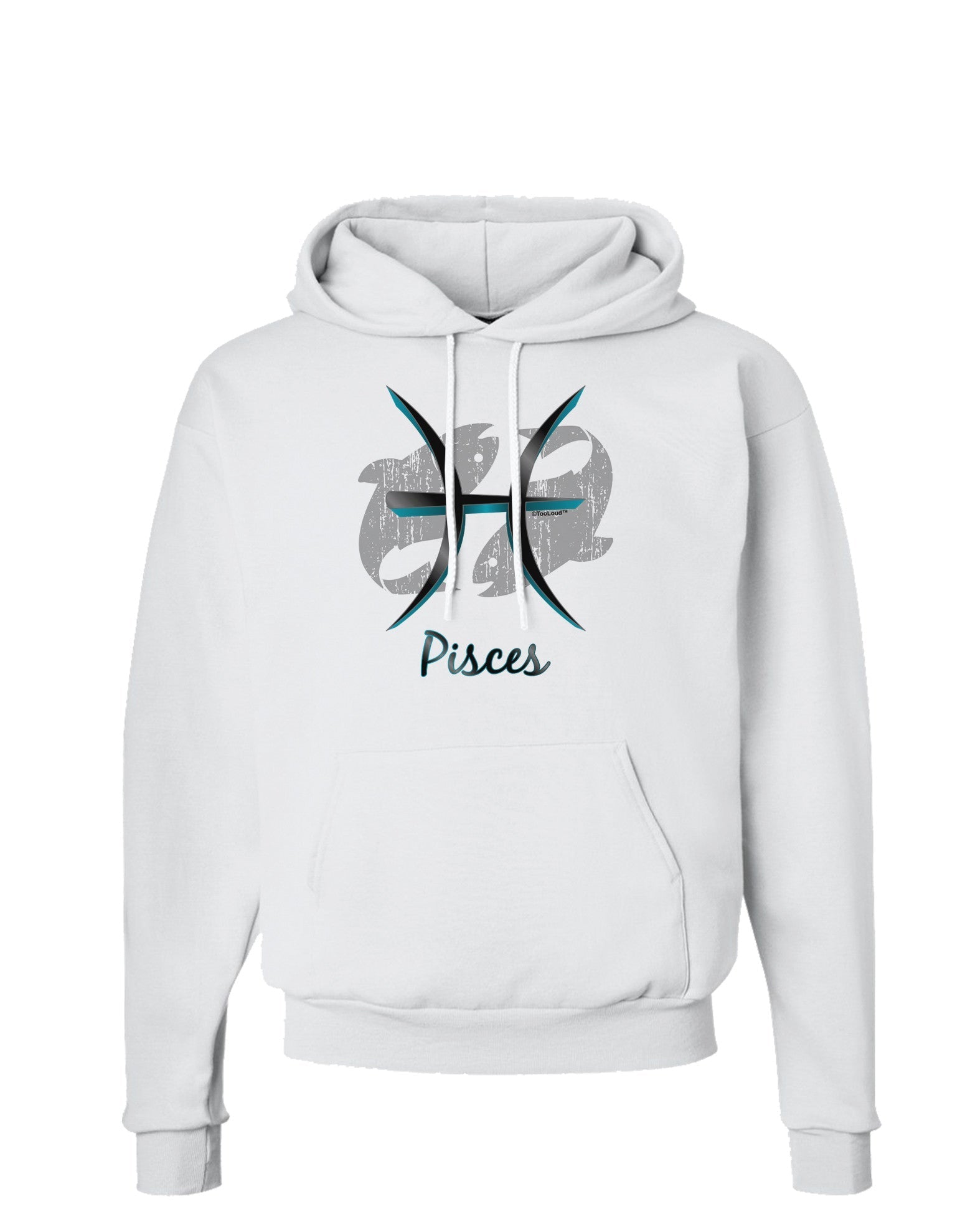 Pisces Symbol Hoodie Sweatshirt-Hoodie-TooLoud-White-Small-Davson Sales