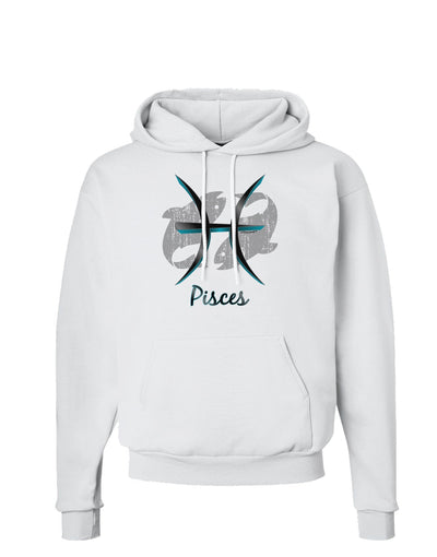 Pisces Symbol Hoodie Sweatshirt-Hoodie-TooLoud-White-Small-Davson Sales