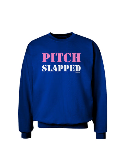 Pitch Slapped - Pink Adult Dark Sweatshirt-Sweatshirts-TooLoud-Deep-Royal-Blue-Small-Davson Sales