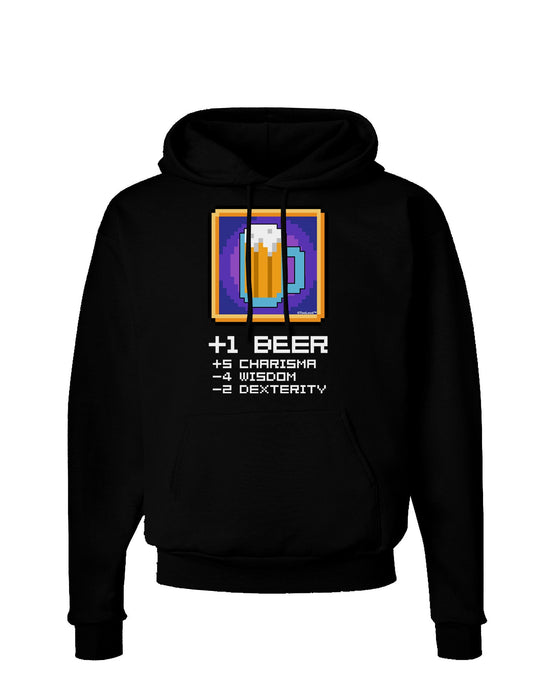 Pixel Beer Item Dark Hoodie Sweatshirt-Hoodie-TooLoud-Black-Small-Davson Sales