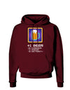 Pixel Beer Item Dark Hoodie Sweatshirt-Hoodie-TooLoud-Maroon-Small-Davson Sales