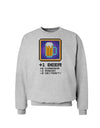 Pixel Beer Item Sweatshirt-Sweatshirts-TooLoud-AshGray-Small-Davson Sales