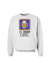 Pixel Beer Item Sweatshirt-Sweatshirts-TooLoud-White-Small-Davson Sales