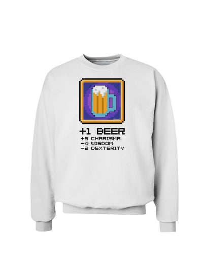 Pixel Beer Item Sweatshirt-Sweatshirts-TooLoud-White-Small-Davson Sales