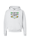 Pixel Happy St Patricks Day Hoodie Sweatshirt-Hoodie-TooLoud-White-Small-Davson Sales