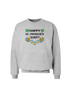 Pixel Happy St Patricks Day Sweatshirt-Sweatshirts-TooLoud-AshGray-Small-Davson Sales