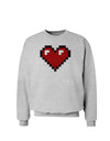 Pixel Heart Design 1 - Valentine's Day Sweatshirt-Sweatshirts-TooLoud-AshGray-Small-Davson Sales