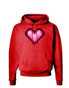 Pixel Heart Design B - Valentine's Day Dark Hoodie Sweatshirt by TooLoud-Hoodie-TooLoud-Red-Small-Davson Sales