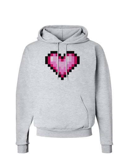 Pixel Heart Design B - Valentine's Day Hoodie Sweatshirt by TooLoud-Hoodie-TooLoud-AshGray-Small-Davson Sales