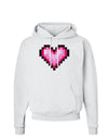 Pixel Heart Design B - Valentine's Day Hoodie Sweatshirt by TooLoud-Hoodie-TooLoud-White-Small-Davson Sales