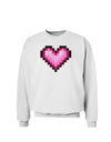 Pixel Heart Design B - Valentine's Day Sweatshirt by TooLoud-Sweatshirts-TooLoud-White-Small-Davson Sales