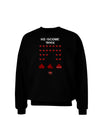 Pixel Heart Invaders Design Adult Dark Sweatshirt-Sweatshirts-TooLoud-Black-Small-Davson Sales