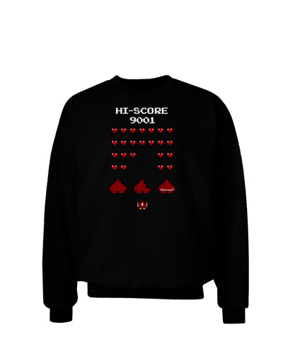 Pixel Heart Invaders Design Adult Dark Sweatshirt-Sweatshirts-TooLoud-Black-Small-Davson Sales